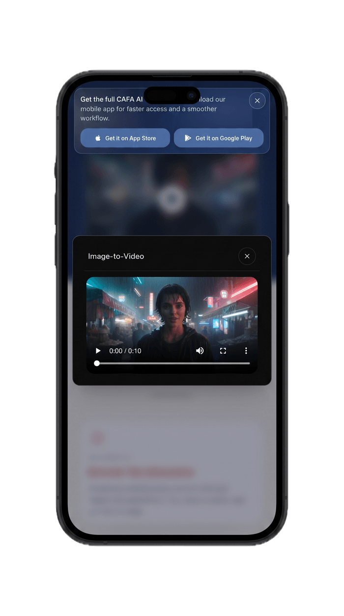 Cafa AI — screen 1 of 2