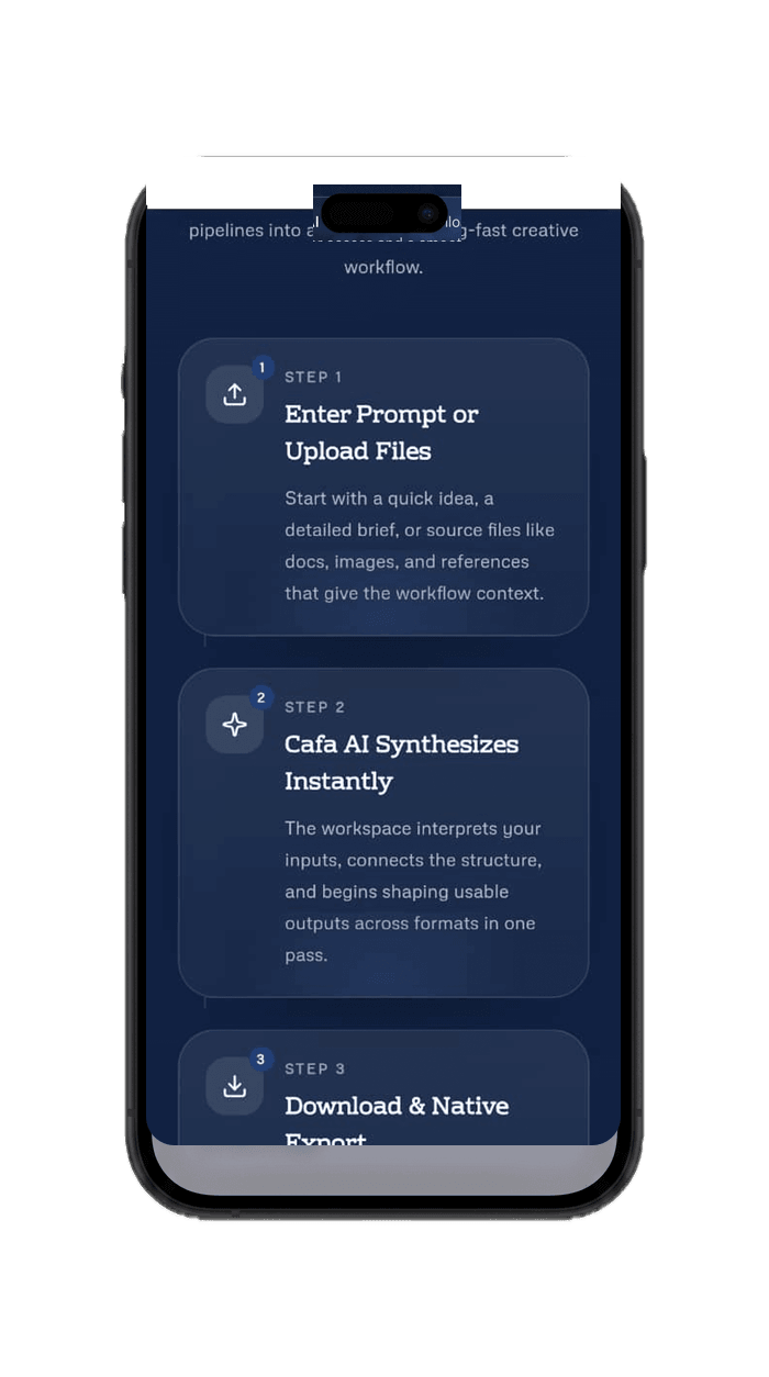 Cafa AI — screen 2 of 2